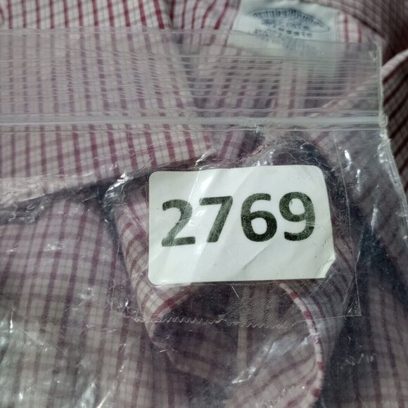 Brooks Brothers Classic Mens Long Sleeve Button-up Supima Cotton Shirt Red 16-35 - Picture 11 of 11